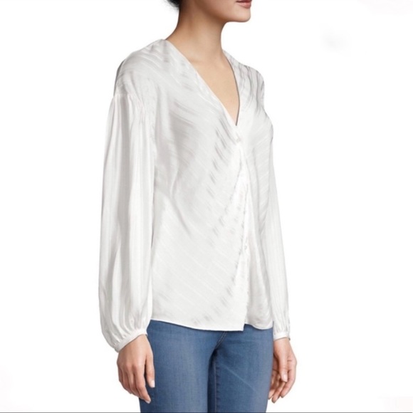 Joie Cadmar NWT Blouse Top in Porcelain White Sz S - Picture 1 of 8